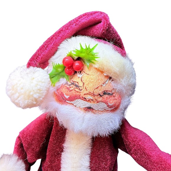 Vintage 1963 Annalee‎ Mobilitee Santa Claus Christmas Handmade Made in USA Retro - Picture 2 of 12